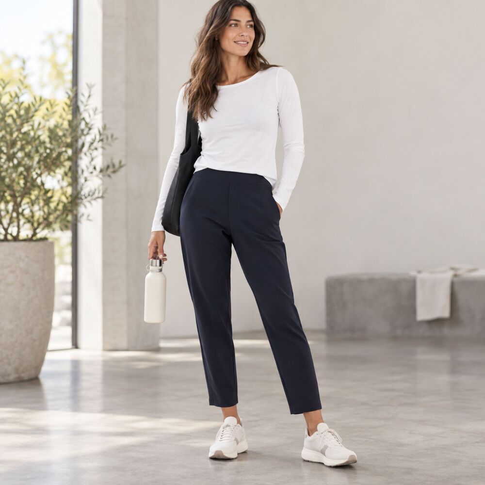 Athleta Navy Blue Brooklyn Mid Rise Ankle Pant Size 16